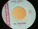 Classic 1960s Garage Rock 45  THE KINGSMEN 