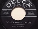 ROCKABILLY Kenny Lee Martin ROCK KEEPS ROLLIN ON Decca 45 rare Canadian pressing