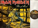 IRON MAIDEN piece of mind LP VG/EX EMA 800 A2U/B1U early uk press gatefold 1983