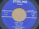 JAY BEE: COME BACK / RHYTHM & BLUES - 1960s GARAGE PRIVATE PRESS 2-SIDER - 45rpm