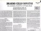 Du Pré/Barenboim - Brahms - 2 Sonates - EMI-HMV ASD 2436