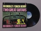 SIGNED Bo Diddley and Chuck Berry LP Two Great Guitars CHECKER blues EX/EX