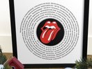 Rolling Stones 12 inch Vinyl Record Inspired Pop art | Sympathy for the devil