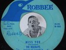 Doo Wop 45 THE HOLIDAYS Miss You / Pretend Robbee R-103