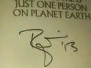 RARE David Bowie signed V&A book