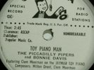 Rare Doo Wop - PICCADILLY PIPERS & BONNIE DAVIS - TOY PIANO BOOGIE vinyl 78, EX