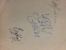grateful dead signed inner sleeve Jerry garcia , Bobby weir , Bill Kreuttzmann
