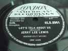 JERRY LEE LEWIS LET'S TALK ABOUT US 1959 UK PRESS 78 RPM RECORD
