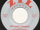 LATTIMORE BROWN on Zil —GOT PLENTY TROUBLES— soul mod r&b 45 | LISTEN