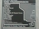 Snapcase - End Transmission Blue Vinyl LP ltd edition 2115/3000 plus 7