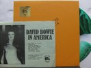 DAVID BOWIE In America TMOQ Green & White Splatter Colored Vinyl Stamped Insert