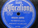 Asa Martin & His Kentucky Hillbillies - Vocalion Records 78rpm #04759