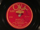 78 RPM --  Louis Armstrong & His Orchestra (autographed), Okeh 8703, EE+  Jazz