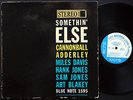 CANNONBALL ADDERLEY Somethin' Else LP BLUE NOTE 1595 NY USA RVG EAR Miles Davis