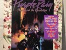 Prince Purple Rain Purple Vinyl Gold Stamp Promo VG++WITH POSTER