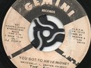 EXITS - YOU GOT TO HAVE MONEY b/w UNDER THE STREET LAMP - NORTHERN SOUL - W/DEMO