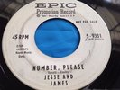 Rare Rockabilly 45 : Jesse And James   Number, Please   G.I. Rock   Epic 5-9331