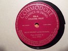 COMMODORE 78 RECORD/BILLIE HOLIDAY/STRANGE FRUIT/FINE AND MELLOW/ EX CLASSIC