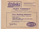 The Rolling Stones - Ruby Tuesday 1-sided flexi-Jugoslawien 1967