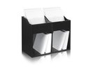 Zomo VS-Box 200/2 black| Record Box, LP-Regal schwarz f. ca. 480 Vinyls | NEU