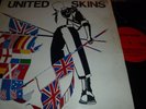 VARIOUS UNITED SKINS Vinyl LP SKREW LP1 1st Press Red Label PUNK OI 9/61