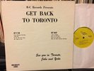 Beatles JOHN LENNON & Yoko GET BACK TO TORONTO B/C Records ?I.P.F. 1A /1B EX /EX