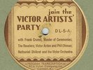 VICTOR ARTISTS PARTY RECORD DL5 - CRUMIT / SHILKRET ORCH/ ARDEN OHMAN / REVELERS