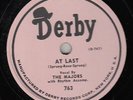 MAJORS - Derby 763 - At Last / You Ran Away with My Heart - 1951 VOCAL GROUP 78