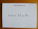 SIR PETER BLAKE HAND SIGNED AUTOGRAPH ON OWN PERSONAL STATIONERY BEATLES ARTIST