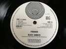 Black sabbath LP Paranoid UK Large Vertigo swirl 1st press *********************