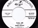 Northern Soul 45 EDDIE BISHOP Call Me/What Did He Say? HEAR Rare ABC-Paramount