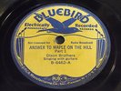Dixon Brothers: Answer To Maple On The Hill 78  Bluebird 6462  Country Hillbilly