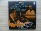 Philips S-C71AX223 Szeryng Walcha Bach Sonatas for Violin & Clavier Siver on Red