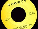 RARE 70s ROOTS REGGAE - SHORTY - WHAT YOU WON'T DO 7