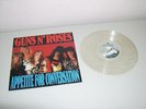 GUNS N' ROSES - APPETITE FOR CONVERSATION - RARE ORIGINAL UK CLEAR VINYL 1989