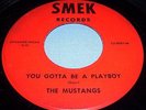 Rare 1965 MN Garage Band Surf Rock Mustangs on SMEK 45 Record Jack the Ripper
