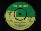 STRANGER COLE & PATSY = Give Me The Right = NEAR MINT/EX = DOCTOR BIRD DB 1050 =