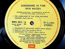 IRON MAIDEN LP SOMEWHERE IN TIME INDIAN LP on cream EMI label HEAVY METAL