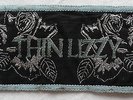 THIN LIZZY | logo  Original Vintage rare Patch AUFNÄHER with Glitter Metal Kutte