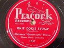 CLARENCE GATEMOUTH BROWN on PEACOCK 1637 - Okie Dokie Stomp - Blues 78