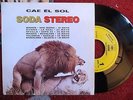 SODA STEREO: CAE EL SOL (SPANISH PROMO SINGLE) MUY RARO  SUMO-REDONDOS
