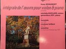Schubert - integrale de l' oeuvre pour violin & piano Erato Auclair VG+/VG+