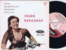INGER BERGGREN Chicago Danish EP 45PS 1960 Jailhouse Rock