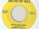 FUNK  NOBODYS CHILD Geraldine Jones SOUND OF SOUL DICKIE WONDER VIRGINIA SOUL 45