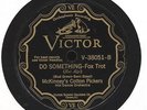 78 RPM  JAZZ  Victor V-38051 - McKinney's Cotton Pickers - Do Something - 1929