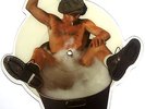 EX/EX  AC/DC YOU SHOOK ME ALL NIGHT LONG SHAPED PICTURE PIC DISC