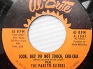 PARETTI SISTERS teen pop 45 Look But Do Not Touch Cha-Cha Undiscovered Love w102