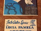 LUCIA PAMELA Into Outer Space L'PEG LP Private w/ COLORING BOOK Weird Outsider