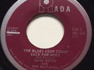 GARAGE Dave Boyer & The Mustangs BLUES KEEP COMIN' BACK Rada 45 rare Canadian