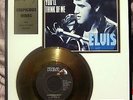 Elvis Presley Gold 24K RCA Records Fanstück 